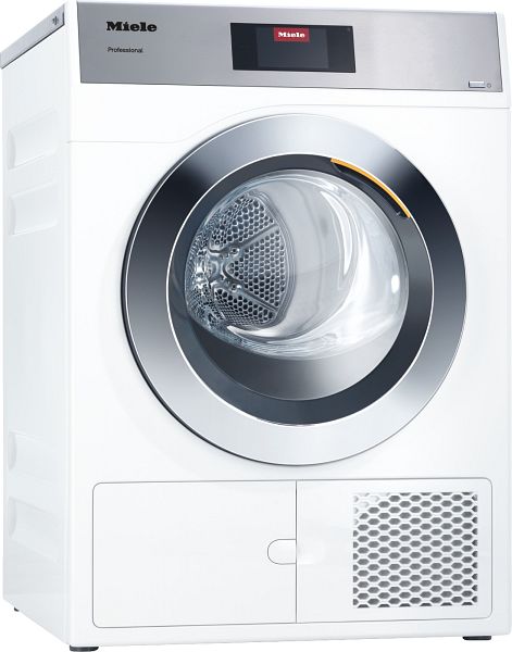 Sèche-linge à air extrait Miele, chauffage électrique, durées de programme courtes, puissance de 8,0 kg en 42 minutes, émail blanc lotus, 52908352D